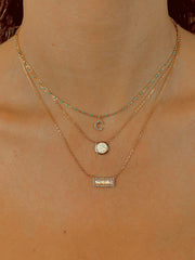 Collier doré Or jaune 18k assemblé d'opale - Maison Di Giorgio