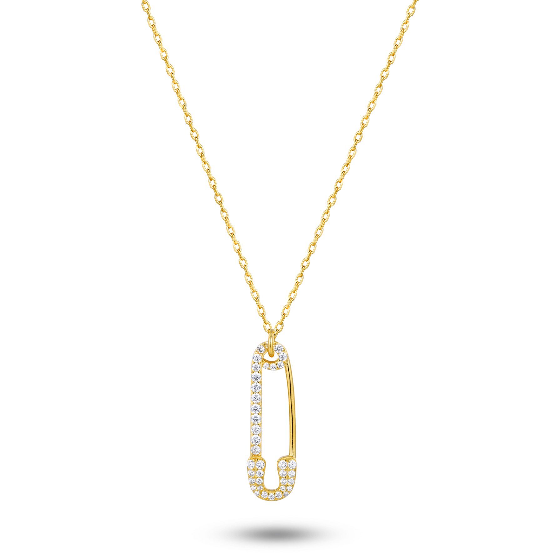 Collier doré Or jaune 18k assemblé d'oxyde de zirconium - Maison Di Giorgio
