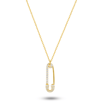 Collier doré Or jaune 18k assemblé d'oxyde de zirconium - Maison Di Giorgio