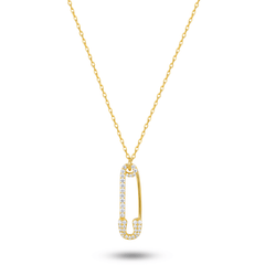 Collier doré Or jaune 18k assemblé d'oxyde de zirconium - Maison Di Giorgio