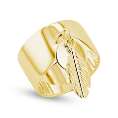 Bague dorée Or jaune 18k - Maison Di Giorgio