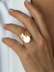 Bague dorée Or jaune 18k - Maison Di Giorgio