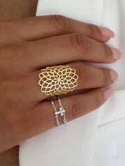 Bague dorée Or jaune 18k - Maison Di Giorgio