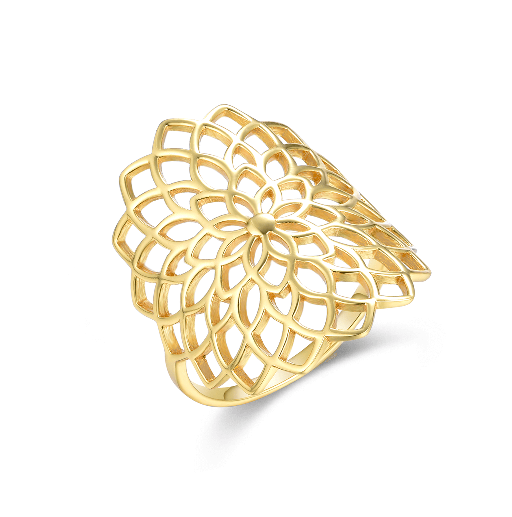 Bague dorée Or jaune 18k - Maison Di Giorgio