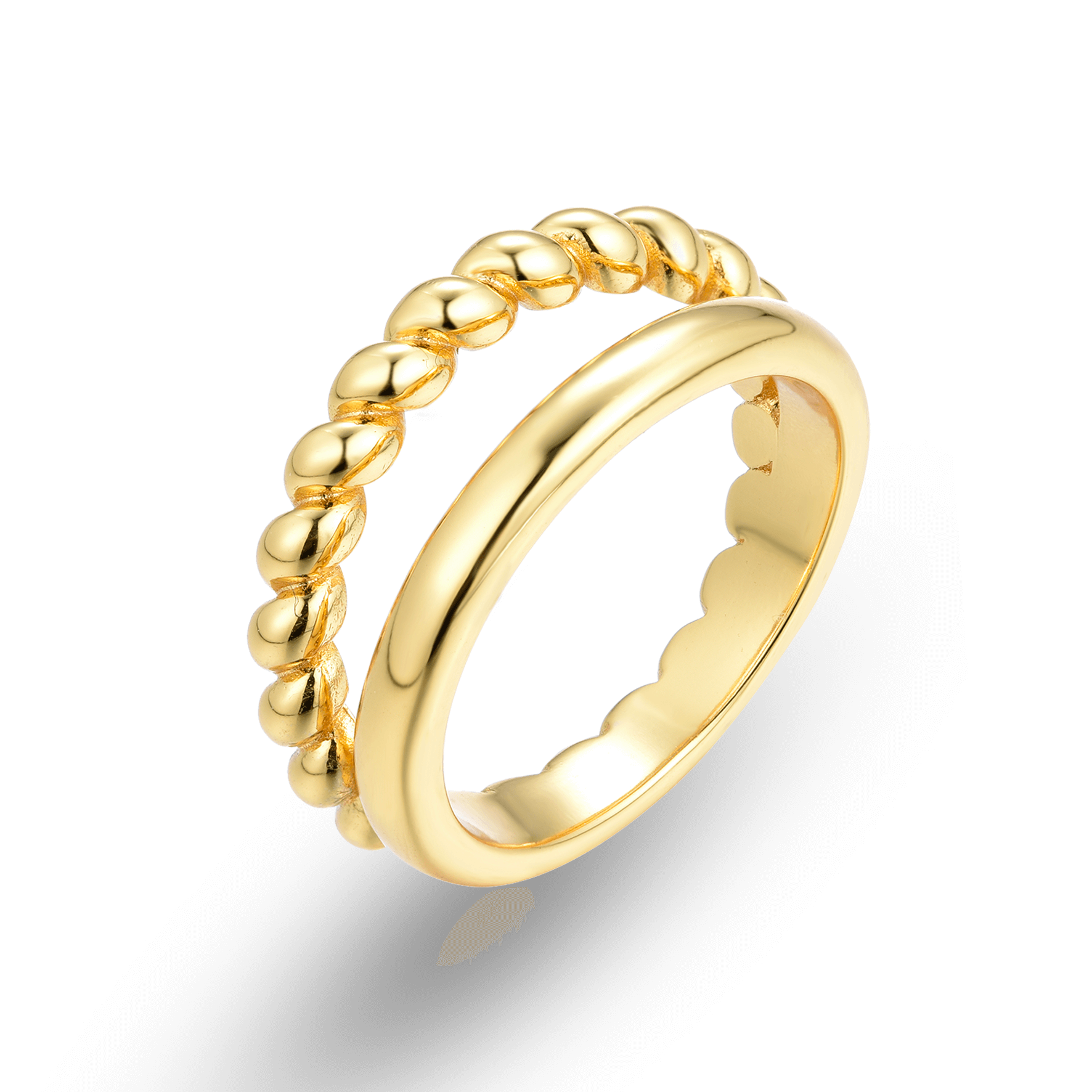Bague dorée Or jaune 18k - Maison Di Giorgio