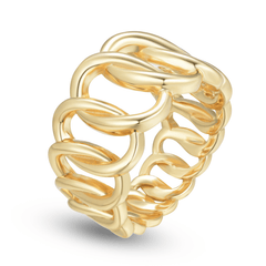 Bague dorée Or jaune 18k - Maison Di Giorgio