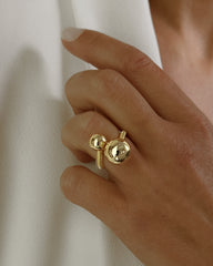 Bague dorée Or jaune 18k - Maison Di Giorgio
