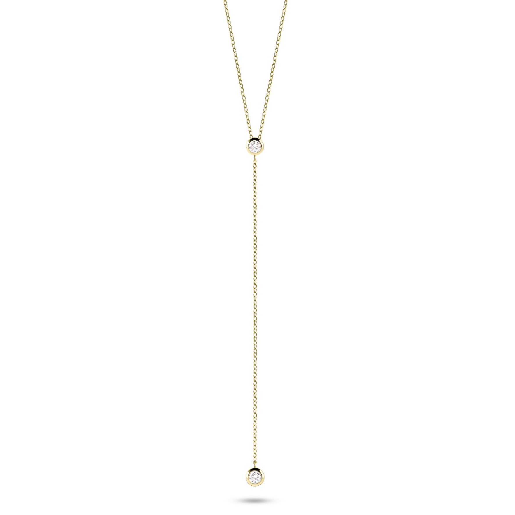 Collier doré Or jaune 18k assemblé d'oxyde de zirconium - Maison Di Giorgio