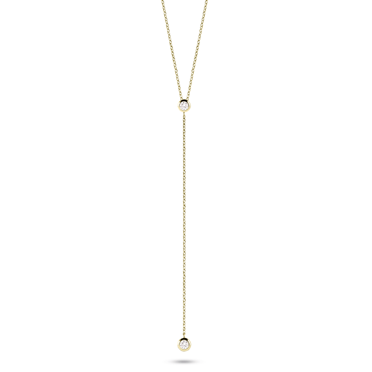 Collier doré Or jaune 18k assemblé d'oxyde de zirconium - Maison Di Giorgio