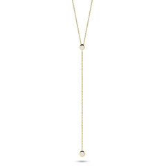 Collier doré Or jaune 18k assemblé d'oxyde de zirconium - Maison Di Giorgio