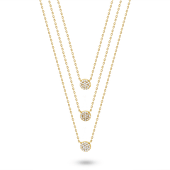 Collier doré Or jaune 18k assemblé d'oxyde de zirconium - Maison Di Giorgio