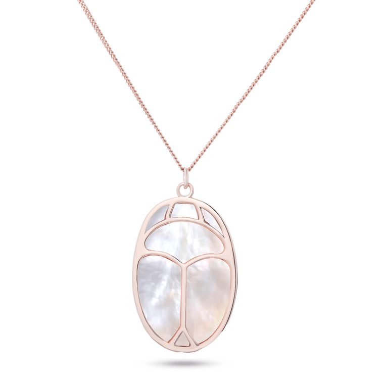 Collier doré Or rose 18k, Nacre - Maison Di Giorgio
