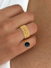 Bague dorée Or jaune 18k - Maison Di Giorgio