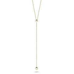 Collier en Argent 925 doré Or jaune 18k assemblé d'Oxyde de zirconium - Maison Di Giorgio