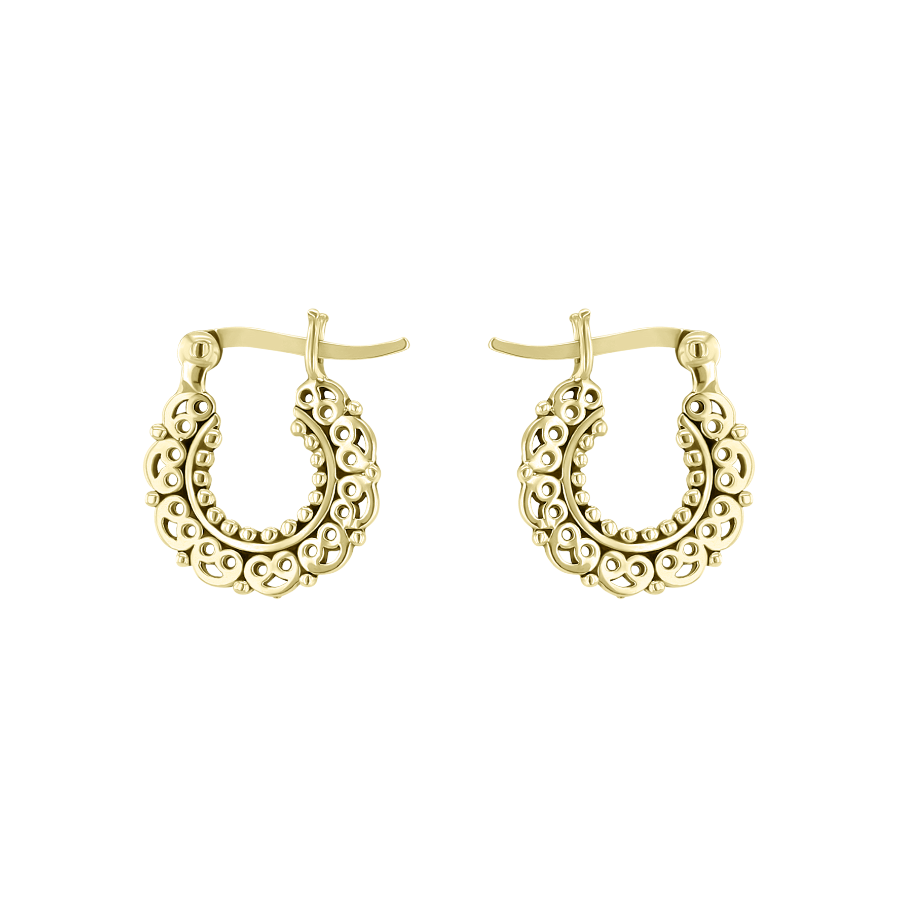 Boucles d'oreilles en Argent 925 doré Or jaune 18k - Maison Di Giorgio