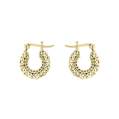 Boucles d'oreilles en Argent 925 doré Or jaune 18k - Maison Di Giorgio