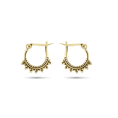Boucles d'oreilles en Argent 925 doré Or jaune 18k - Maison Di Giorgio