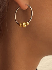 Boucles d'oreilles en Argent 925 doré Or jaune 18k et rhodium - Maison Di Giorgio