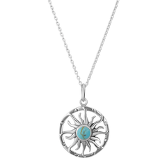 Collier en Argent 925 assemblé de Turquoise - Maison Di Giorgio