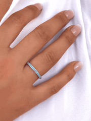 Bague en Argent 925 assemblée de Turquoise - Maison Di Giorgio
