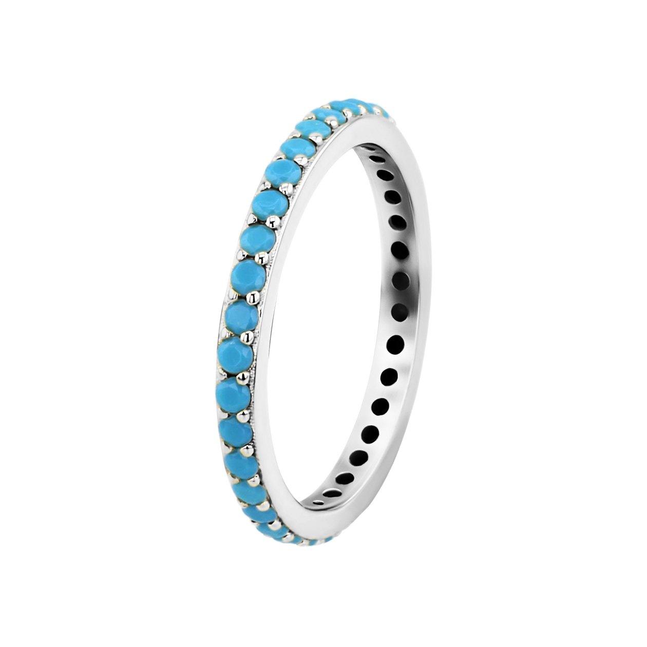Bague en Argent 925 assemblée de Turquoise - Maison Di Giorgio