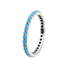 Bague en Argent 925 assemblée de Turquoise - Maison Di Giorgio