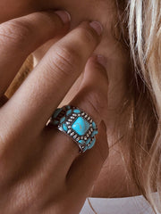 Bague en Argent 925 assemblée de Turquoise - Maison Di Giorgio