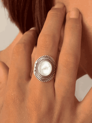 Bague en Argent 925 assemblée de Nacre - Maison Di Giorgio