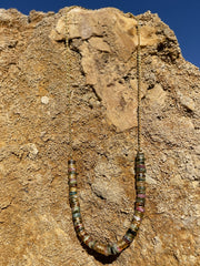 Collier perles doré Or jaune 18k assemblé de tourmaline - Maison Di Giorgio