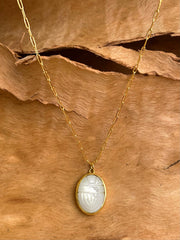 Collier doré Or jaune 18k assemblé de nacre - Maison Di Giorgio