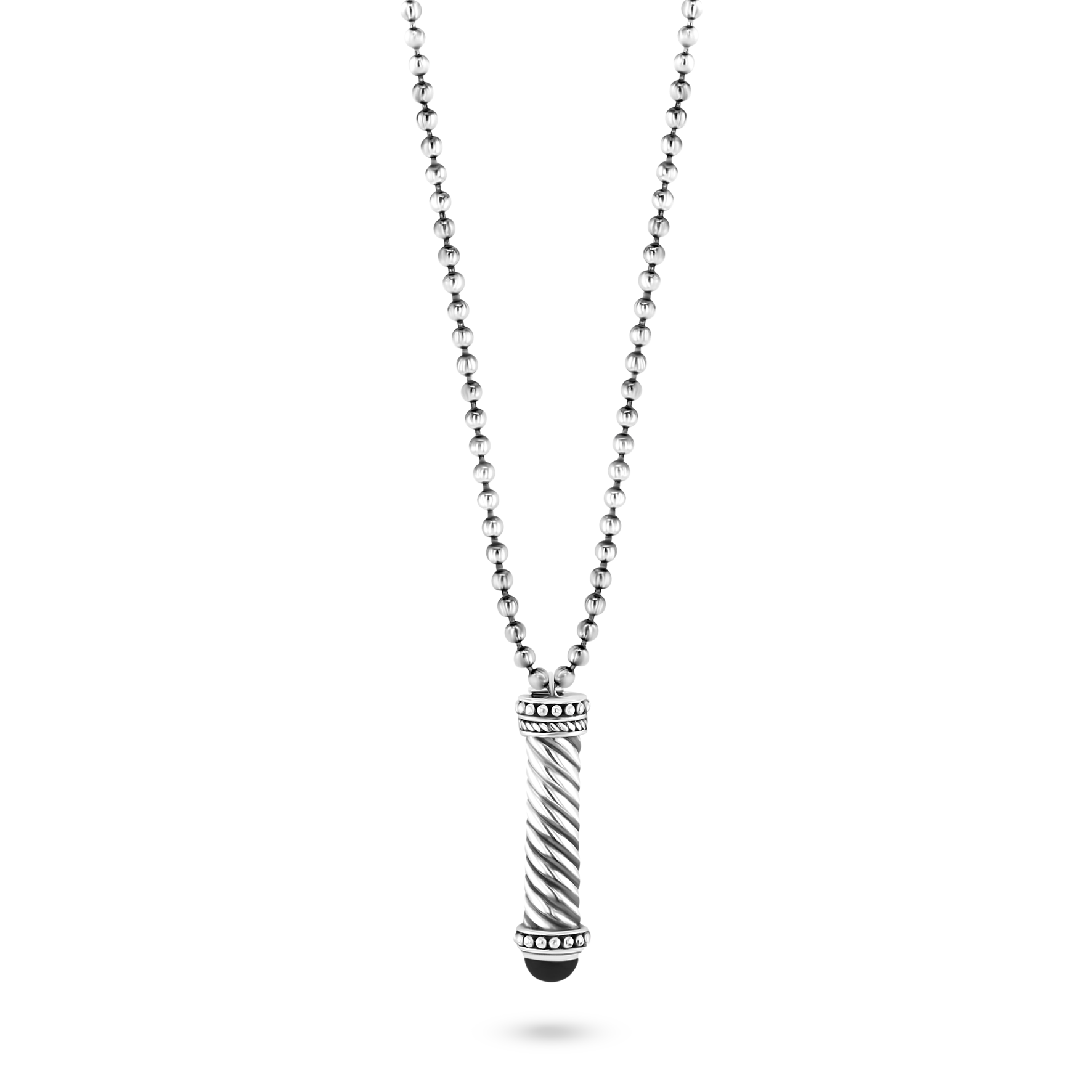 Collier en Argent 925 assemblé d'Onyx noir - Maison Di Giorgio