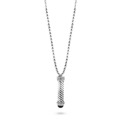 Collier en Argent 925 assemblé d'Onyx noir - Maison Di Giorgio