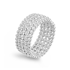 Bague en Argent 925 plaqué Rhodium - Maison Di Giorgio