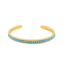 Bracelet doré Or jaune 18k, Turquoise - Maison Di Giorgio