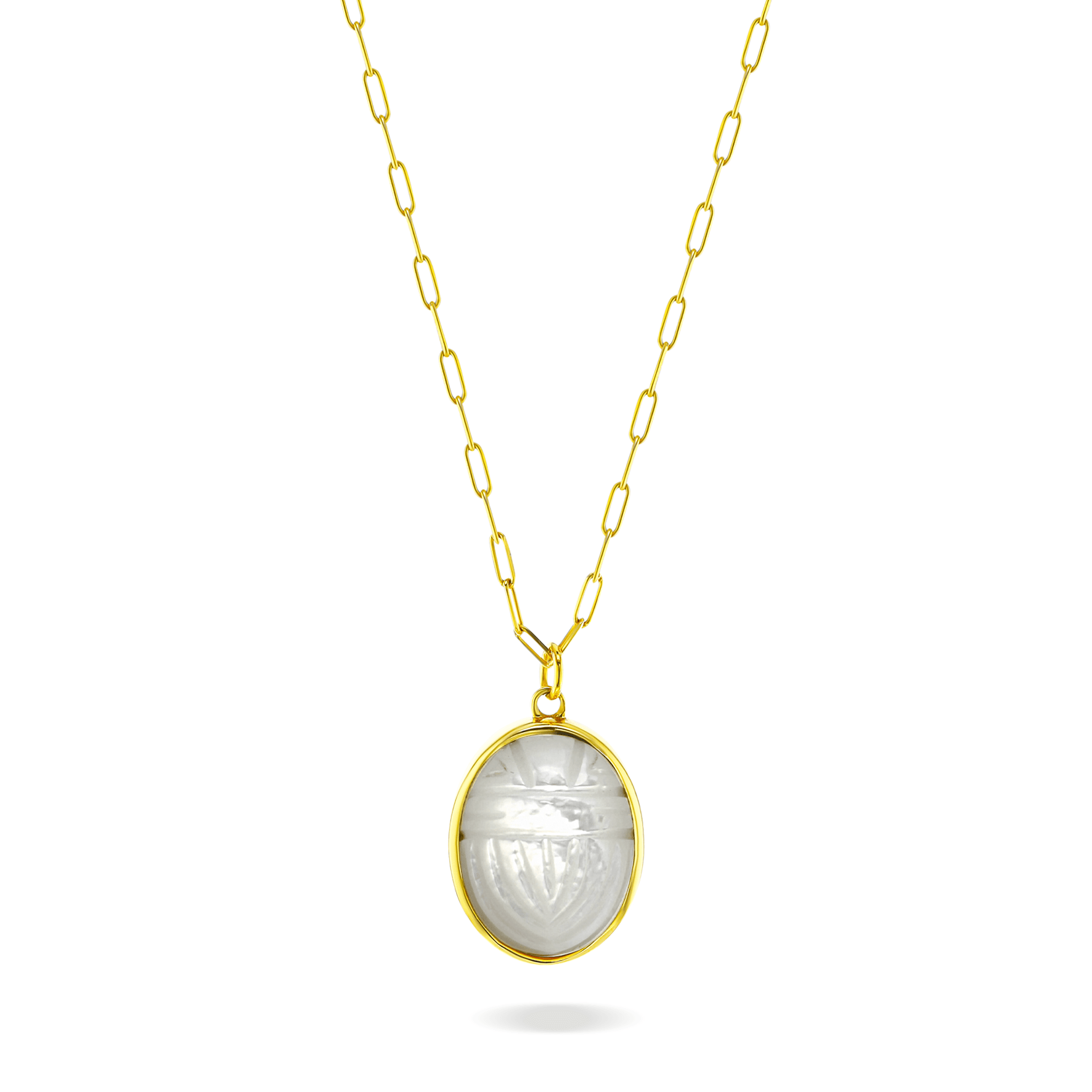 Collier doré Or jaune 18k assemblé de nacre - Maison Di Giorgio