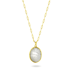 Collier doré Or jaune 18k assemblé de nacre - Maison Di Giorgio