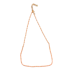 Collier perles doré Or jaune 18k assemblé d'opale rose - Maison Di Giorgio