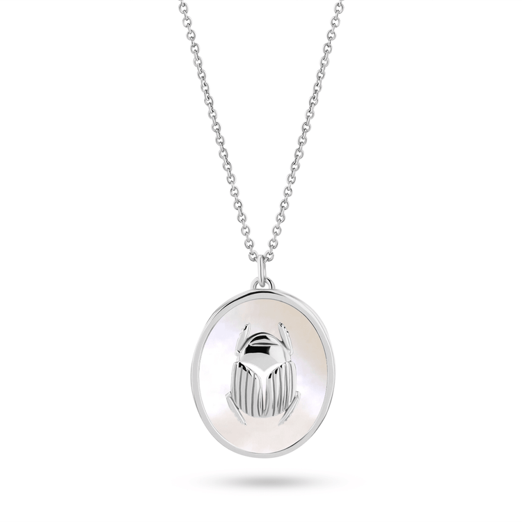 Collier plaqué Argent assemblé de Nacre - Maison Di Giorgio