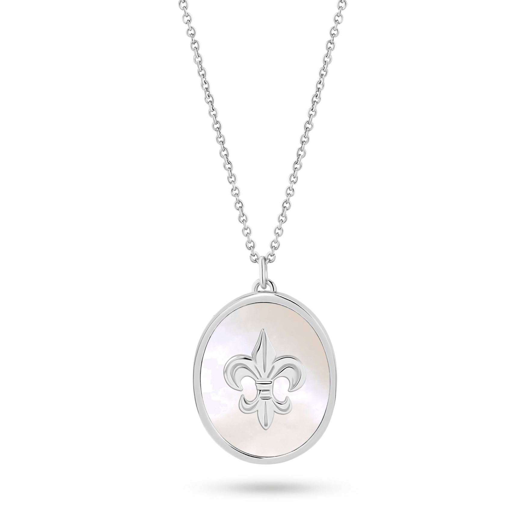 Collier plaqué Argent assemblé de nacre - Maison Di Giorgio