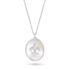Collier plaqué Argent assemblé de nacre - Maison Di Giorgio