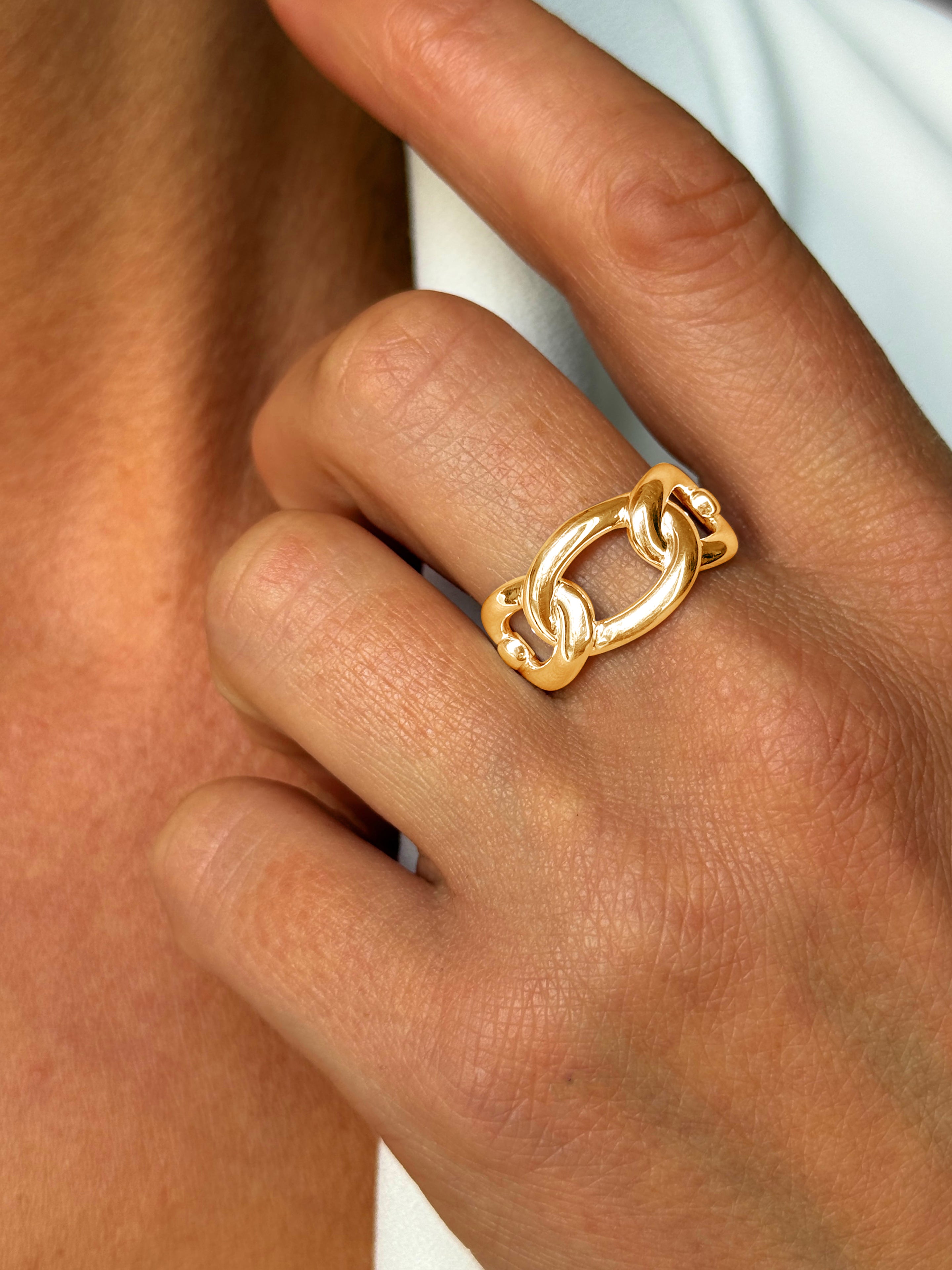 Bague en Argent 925 doré Or jaune 18k - Maison Di Giorgio
