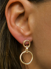 Boucles d'oreilles en Argent 925 doré Or jaune 18k - Maison Di Giorgio