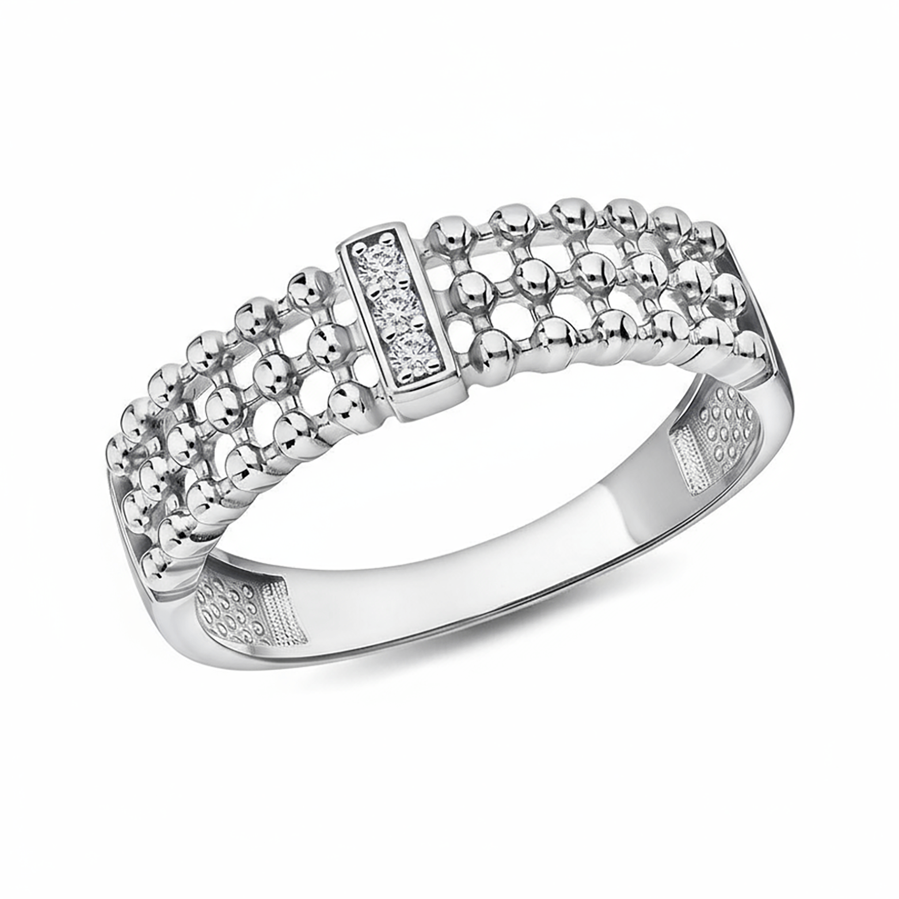 Bague en Argent 925 assemblée d'Oxyde de zirconium - Maison Di Giorgio