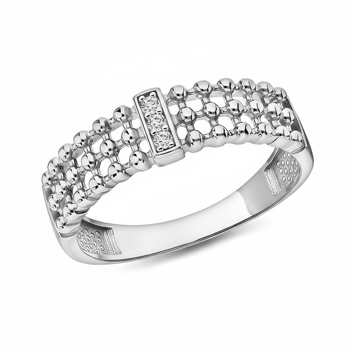 Bague en Argent 925 assemblée d'Oxyde de zirconium - Maison Di Giorgio
