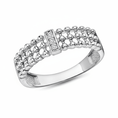 Bague en Argent 925 assemblée d'Oxyde de zirconium - Maison Di Giorgio