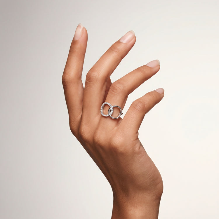 Bague Insieme - Argent 925, Oxyde de zirconium - Maison Di Giorgio