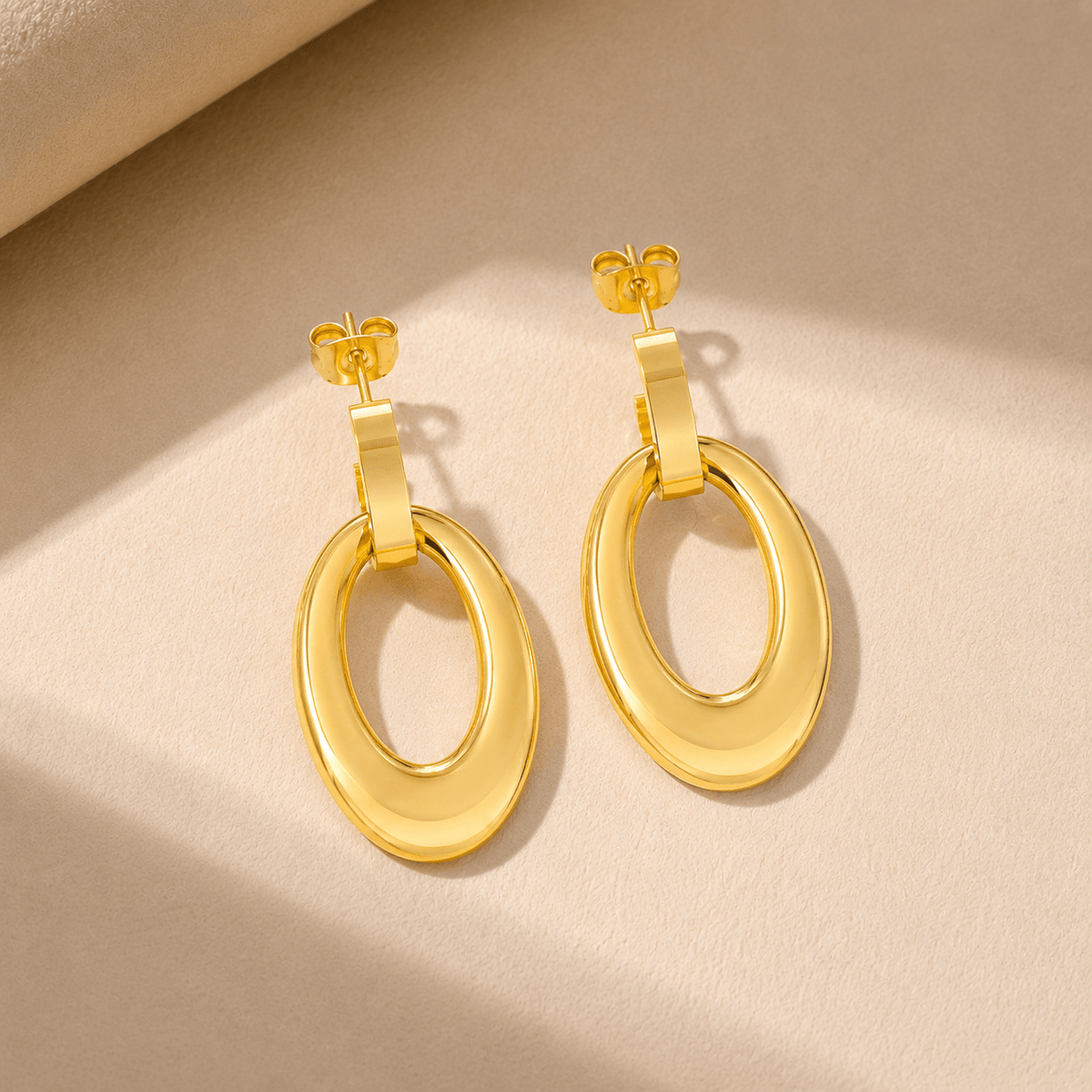 Boucles d'oreilles - Dorées à l'Or jaune 14k - Maison Di Giorgio