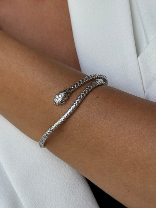 Bracelet en Argent 925 rhodié assemblée d'Oxyde de zirconium - Maison Di Giorgio