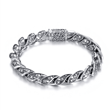 Bracelet en Argent 925 oxydé - Maison Di Giorgio