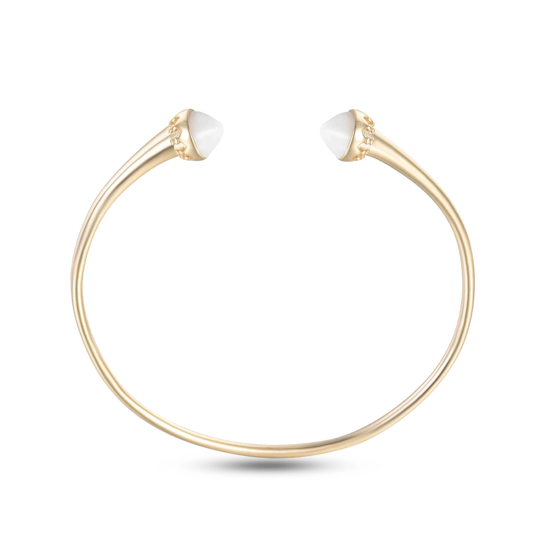 Bracelet en Argent 925 doré Or jaune 18k assemblé de Nacre - Maison Di Giorgio